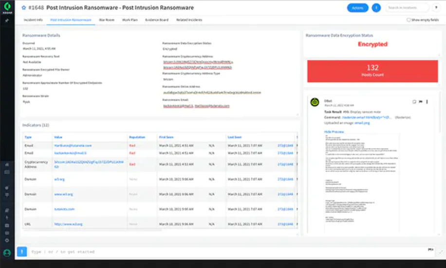 screenshot of Cortex XSOAR